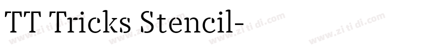 TT Tricks Stencil字体转换 TT Tricks Stencil字体转换